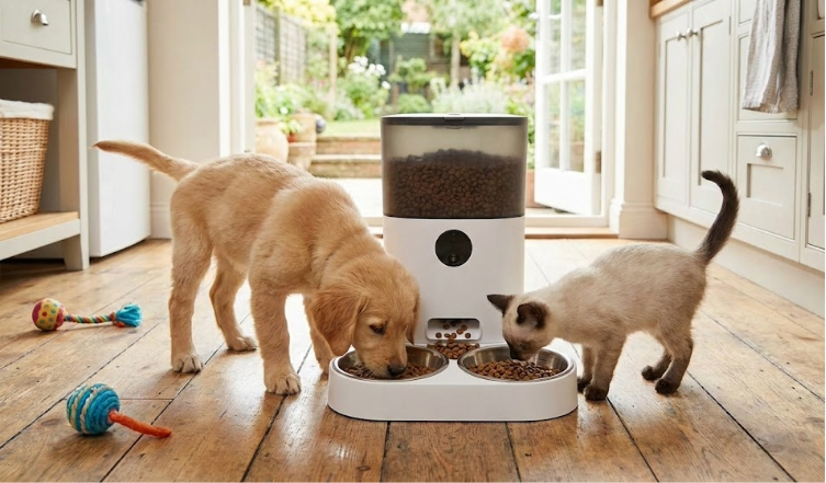 comedero automático para mascotas