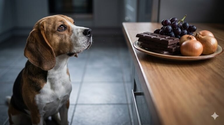 PELIGROS INVISIBLES EN TU COCINA: GUÍA DE ALIMENTOS TÓXICOS QUE PODRÍAN SALVAR LA VIDA DE TU PERRO